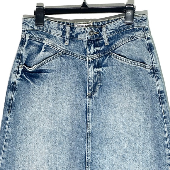 We the Free Come As You Are Denim Maxi Skirt - Picture 4 of 6